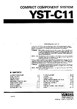 Предварительный просмотр 1 страницы Yamaha YST-C11 Service Manual