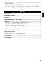 Preview for 39 page of Yamaha YST-RSW300 Owner'S Manual