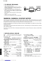 Preview for 2 page of Yamaha YST-SW005 Service Manual