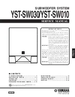 Yamaha YST-SW010 Service Manual preview