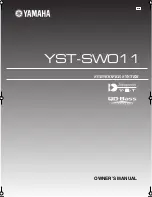 Preview for 1 page of Yamaha YST-SW011 Owner'S Manual