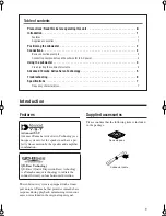 Preview for 5 page of Yamaha YST-SW011 Owner'S Manual