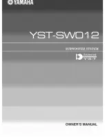 Preview for 1 page of Yamaha YST SW012 Owner'S Manual