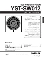 Yamaha YST-SW012 Service Manual preview