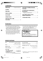 Preview for 4 page of Yamaha YST-SW015 Owner'S Manual