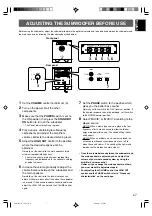 Preview for 9 page of Yamaha YST-SW015 Owner'S Manual