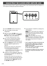 Предварительный просмотр 12 страницы Yamaha YST-SW105 Owner'S Manual