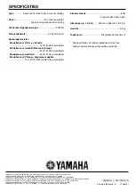 Preview for 100 page of Yamaha YST-SW105 Owner'S Manual