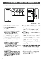 Preview for 14 page of Yamaha YST-SW205 Owner'S Manual