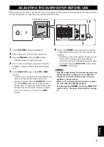 Предварительный просмотр 11 страницы Yamaha YST-SW216 Owner'S Manual