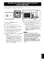 Предварительный просмотр 39 страницы Yamaha YST-SW216 Owner'S Manual