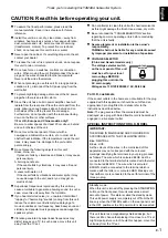 Предварительный просмотр 5 страницы Yamaha YST-SW320 Owner'S Manual