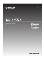 Preview for 1 page of Yamaha YST-SW325 - Subwoofer - 170 Watt Owner'S Manual