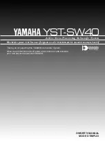 Yamaha YST-SW40 Owner'S Manual preview