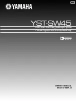 Preview for 1 page of Yamaha YST-SW45 Owner'S Manual