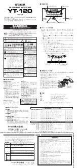 Yamaha YT-120 Owner'S Manual preview