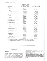 Preview for 3 page of Yamaha YT125G Condensed Service Data