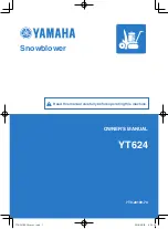 Yamaha YT624 Owner'S Manual preview