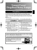 Preview for 3 page of Yamaha YTR-8340EM Owner'S Manual