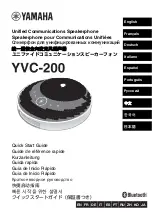 Yamaha YVC-200 Quick Start Manual preview