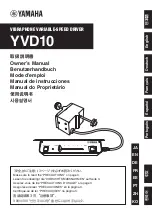 Preview for 1 page of Yamaha YVD10 Owner'S Manual