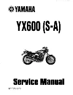 Preview for 1 page of Yamaha YX600 Radian Service Manual