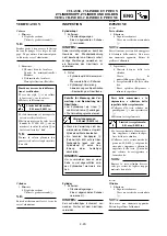 Предварительный просмотр 255 страницы Yamaha YZ 125 Owner'S Service Manual