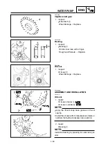 Предварительный просмотр 314 страницы Yamaha YZ 125 Owner'S Service Manual