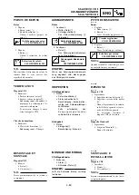 Предварительный просмотр 321 страницы Yamaha YZ 125 Owner'S Service Manual