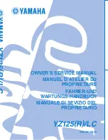 Предварительный просмотр 1 страницы Yamaha YZ 2002 Series Owner'S Service Manual