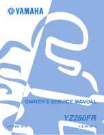 Предварительный просмотр 1 страницы Yamaha YZ 2003 Series Owner'S Service Manual