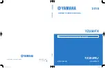 Yamaha YZ 2018 Series Owner'S Service Manual preview