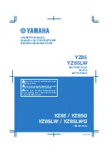 Yamaha yz 85 2016 Owner'S Manual preview