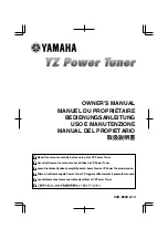 Yamaha YZ Power Tuner Owner'S Manual preview