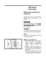 Preview for 12 page of Yamaha YZ125(W)/W1 Owner'S Service Manual