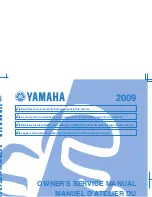 Yamaha YZ250F 2009 Owner'S Service Manual preview