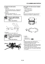 Preview for 226 page of Yamaha YZ250F 2014 Owner'S Service Manual