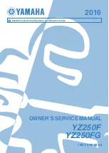 Preview for 3 page of Yamaha YZ250F 2016 Owner'S Service Manual