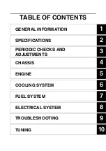 Preview for 11 page of Yamaha YZ250F 2016 Owner'S Service Manual