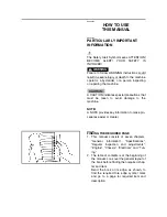 Preview for 12 page of Yamaha YZ250F(T) Owner'S Service Manual