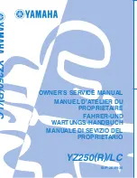 Предварительный просмотр 2 страницы Yamaha YZ250R Service Manual