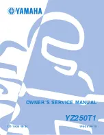 Yamaha YZ250T1 Owner'S Service Manual preview