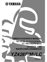 Yamaha YZ426F(M)/LC Owner'S Service Manual preview