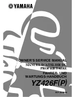 Preview for 1 page of Yamaha YZ426F Owner'S Service Manual