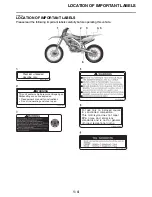 Предварительный просмотр 16 страницы Yamaha YZ450F 2021 Owner'S Service Manual