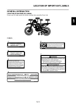 Предварительный просмотр 11 страницы Yamaha YZ450F(D) Owner'S Service Manual