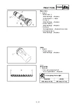 Preview for 500 page of Yamaha YZ450F Owner'S Service Manual