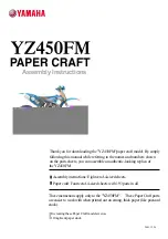 Yamaha YZ450FM Assembly Instructions Manual preview