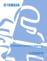 Yamaha YZ450FR Owner'S Service Manual preview