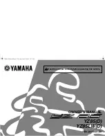 Preview for 3 page of Yamaha YZ85(D) Owner'S Manual